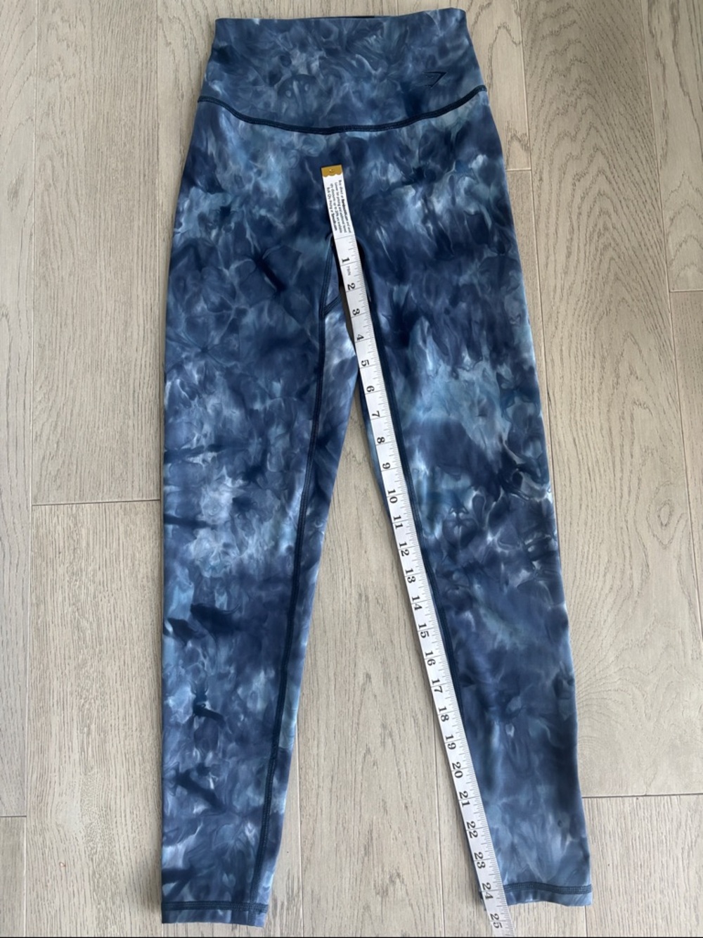 Gymshark Elevate Lakeside Blue Spray Leggings Size Small - Picture 4 of 7